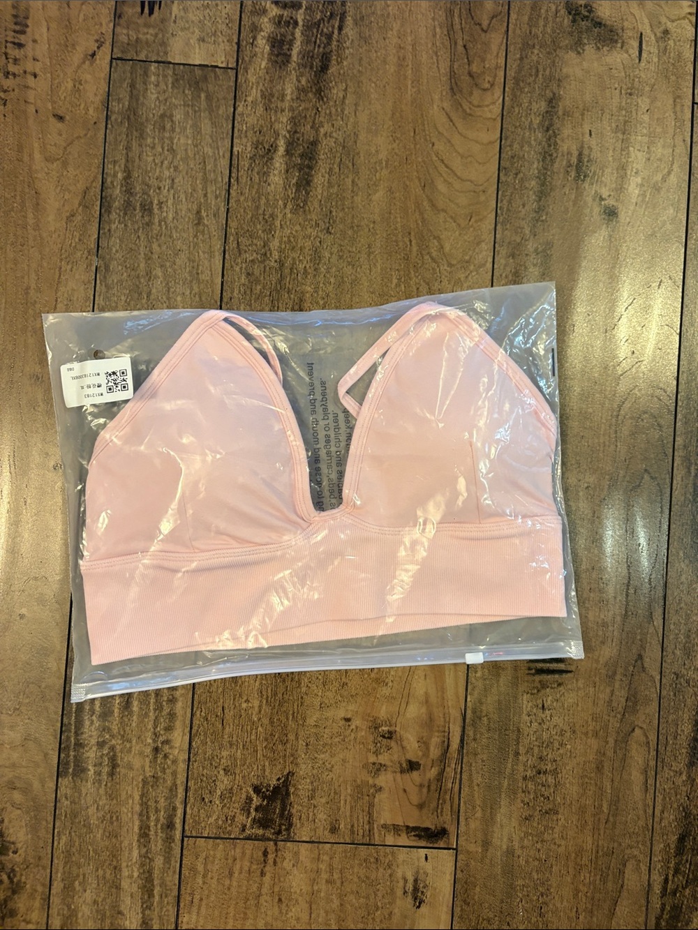 Light Pink Seamless V-Plunge Bralette